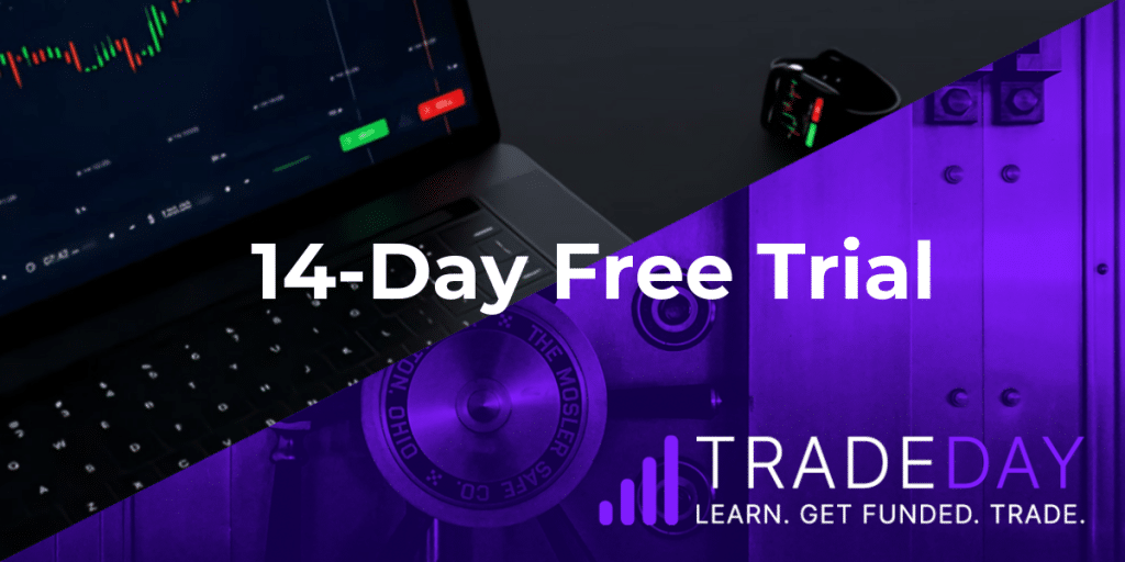 TradeDay 14-Day Free Trial,futures prop firm offers,14-Day Free Trial,live trading account,funding